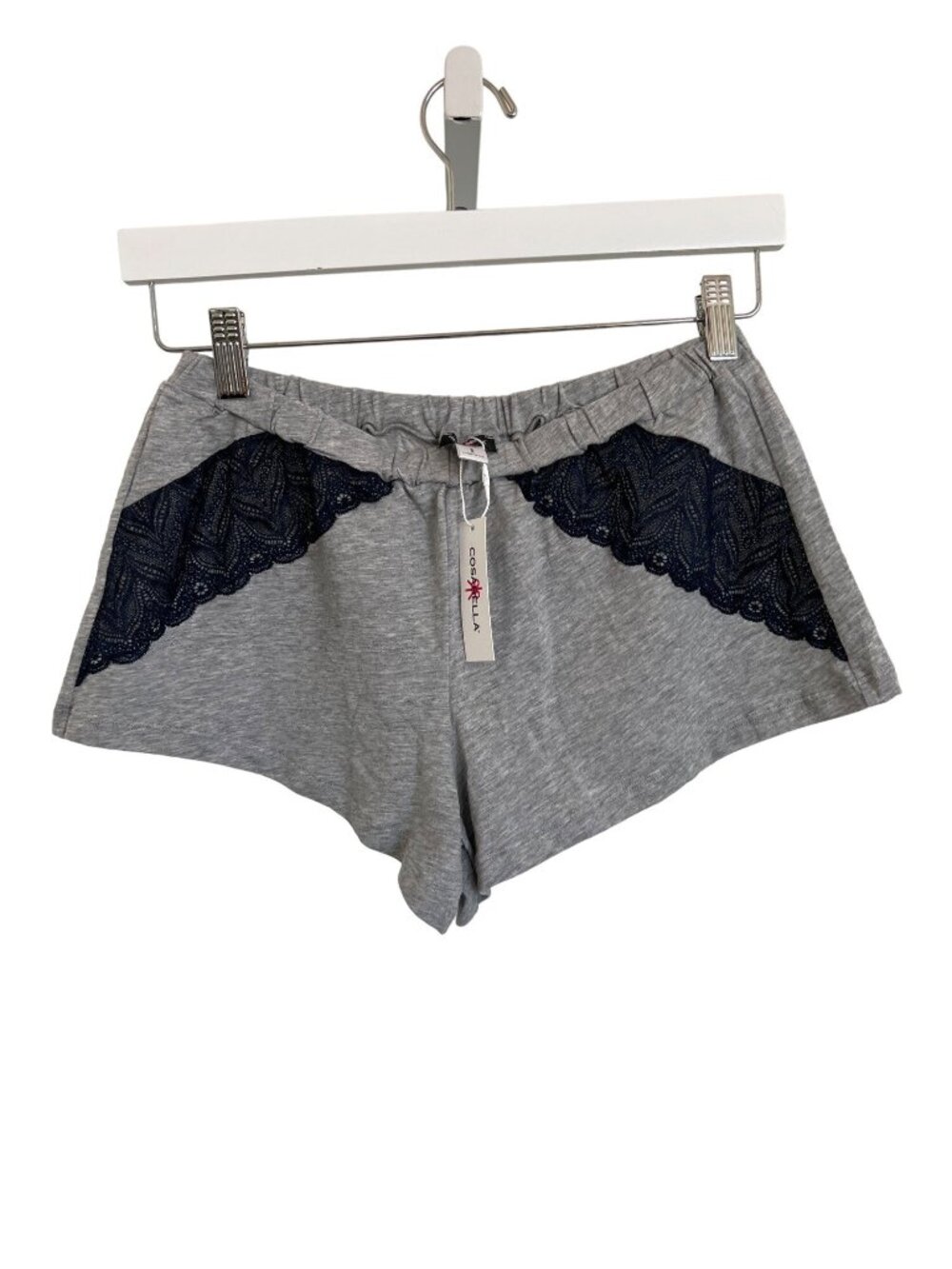 Cosabella Ferrara Boxer Shorts With Navy Lace Trim